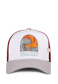 Coastal TRUCKER STUPID WAVE - Cap - white grey