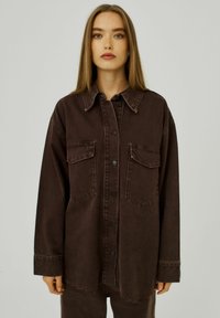 NORR Blusa - brown washed
