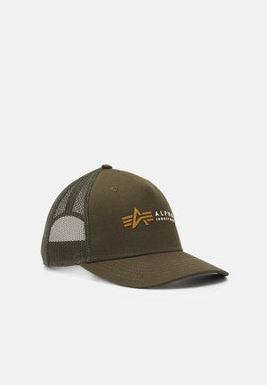 LABEL TRUCKER UNISEX - Cap - dark olive