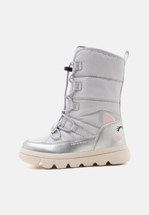 Geox, WILLABOOM GIRL - Зимни ботуши - silver-coloured/multicolor