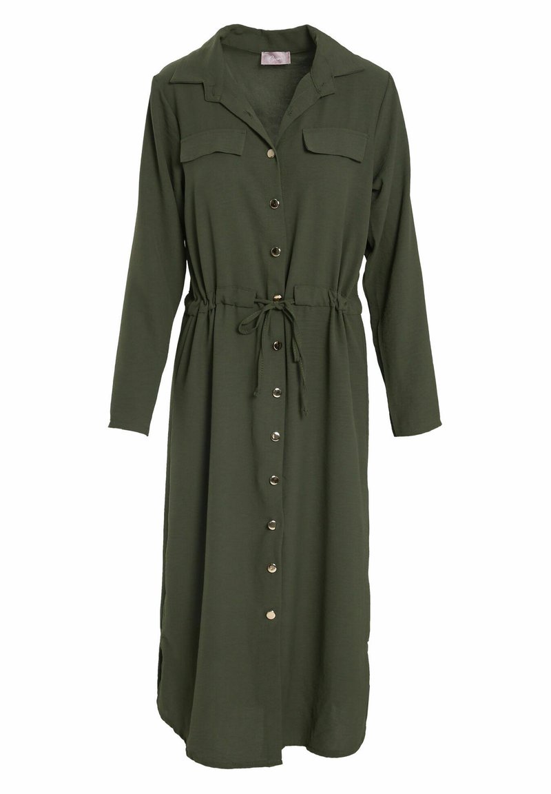 Damen Freizeitkleider | Cassis Blusenkleid khaki - SY46963 Damen Freizeitkleider | Cassis Blusenkleid khaki - SY46963