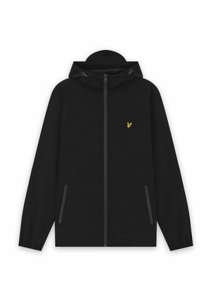Lyle & Scott, CONTRAST ZIP THROUGH HOODED JACKET - Giacca leggera - x jet black gunmetal