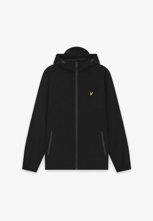Lyle & Scott, CONTRAST ZIP THROUGH HOODED JACKET - Giacca leggera - x jet black gunmetal