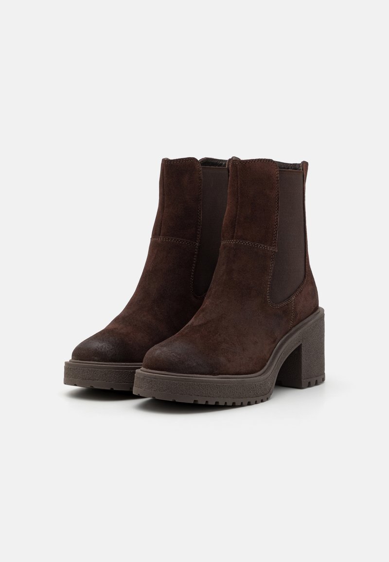 Anna Field LEATHER Platform ankle boots brown Zalando