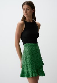 Jimmy Key FLORAL PATTERNED REGULAR - Gonna a campana - green