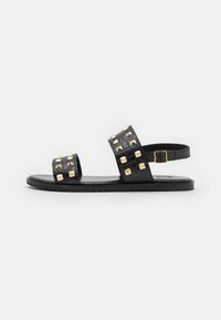 Zign - LEATHER UNISEX - Sandalen - black Miniatuurafbeelding 1