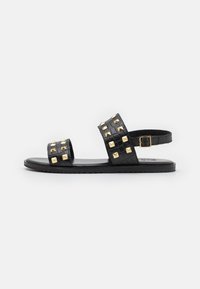 LEATHER UNISEX - Sandálias - black
