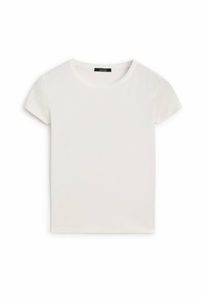 Massimo Dutti SHORT SLEEVE   - T-shirt basic - WHITE
