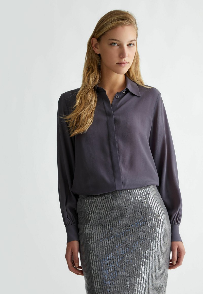 LIU JO Bluza s gumbima - blue grey