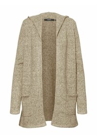 Vero Moda VMDOFFY OPEN HOOD CARDIGAN  - Vest - sepia tint