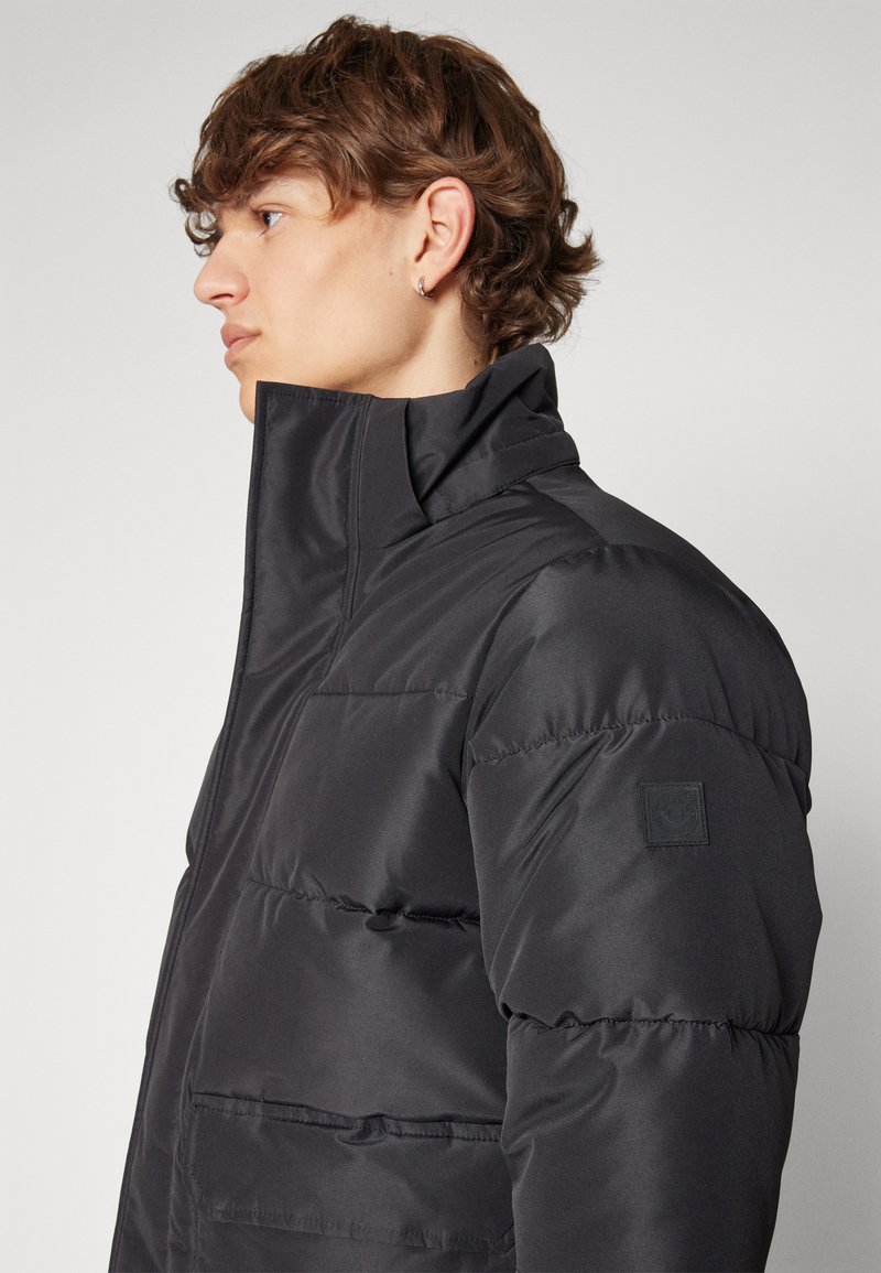 Only & Sons Puffer Jacket With Denim Look in Black for Men | Lyst