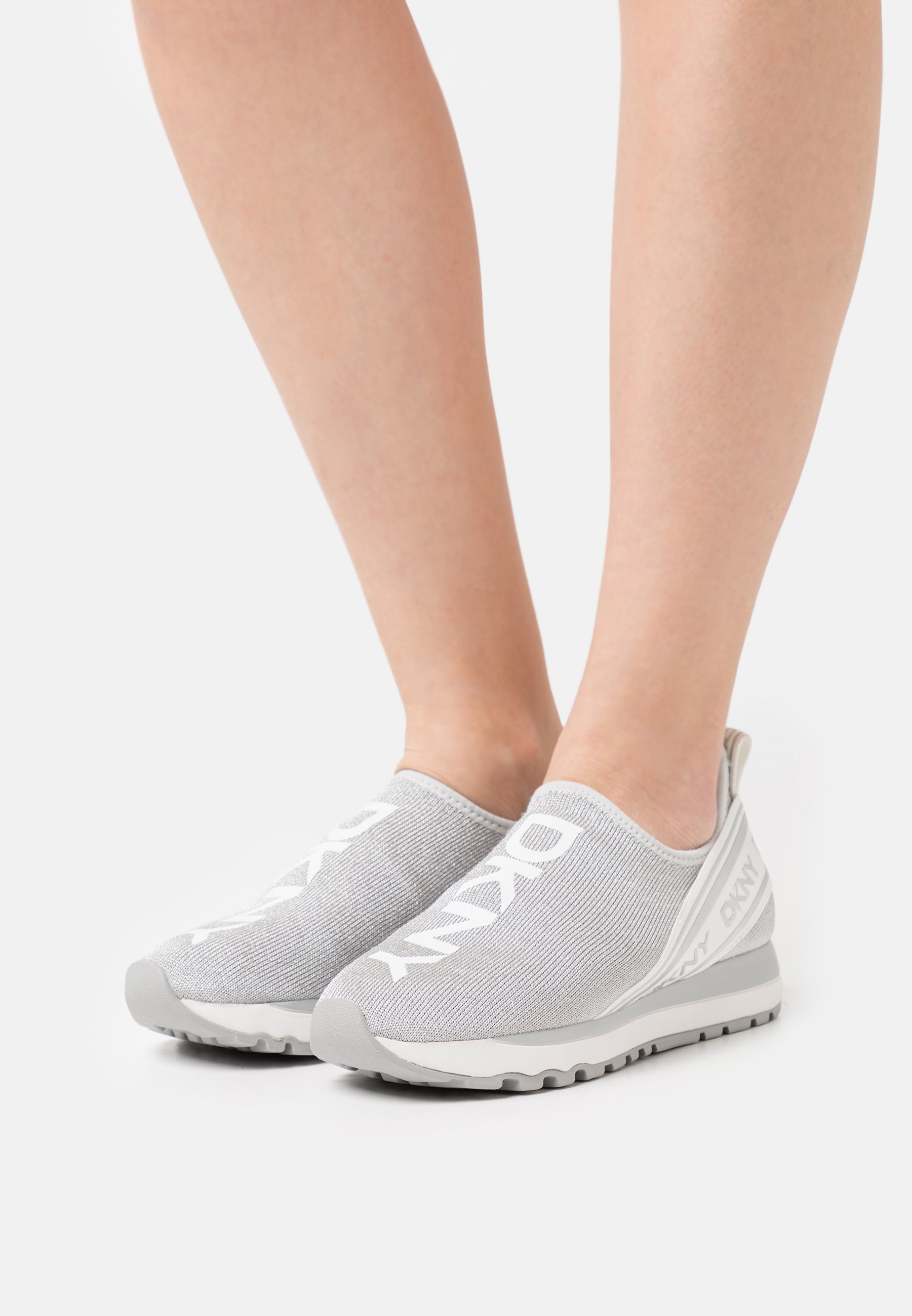dkny silver sneakers
