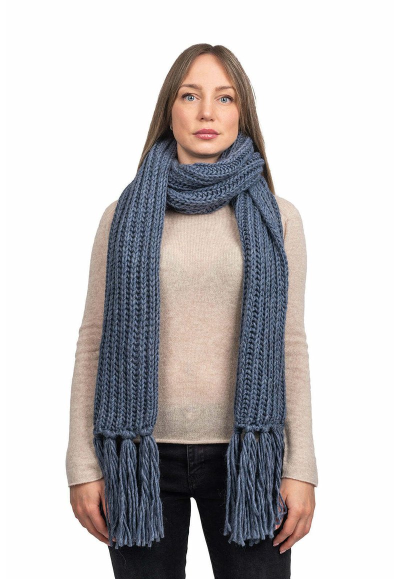 Foulard tessuto finemente e densamente - rosso - con frange - sciarpa, 9,95