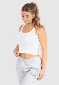 Smilodox CROP MYRANA - Top - weiß