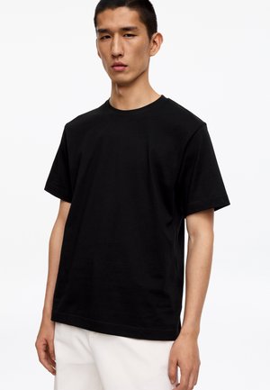 ARKET, ARKET 220 GSM RELAXED T-SHIRT - Basic T-shirt - black