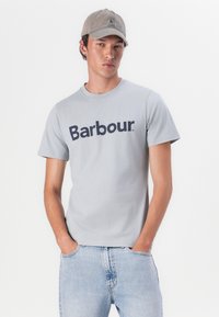 Barbour LOGO TEE - T-shirt estampada - mineral blue