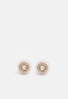 UNA ANGELIC STUD EARRINGS SQUARE CUT - Uhani - white