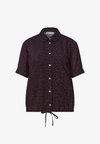 SHORT-SLEEVE PRINTED SHIRT BLOUSE - Chemisier - rustic rouge