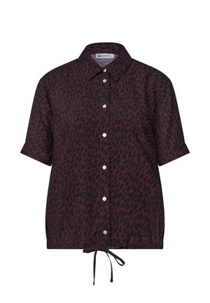 Street One, KURZARM HEMDBLUSE MIT PRINT - Chemisier - rustic rouge