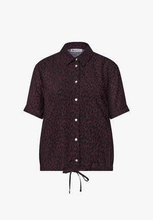 Street One, KURZARM HEMDBLUSE MIT PRINT - Chemisier - rustic rouge