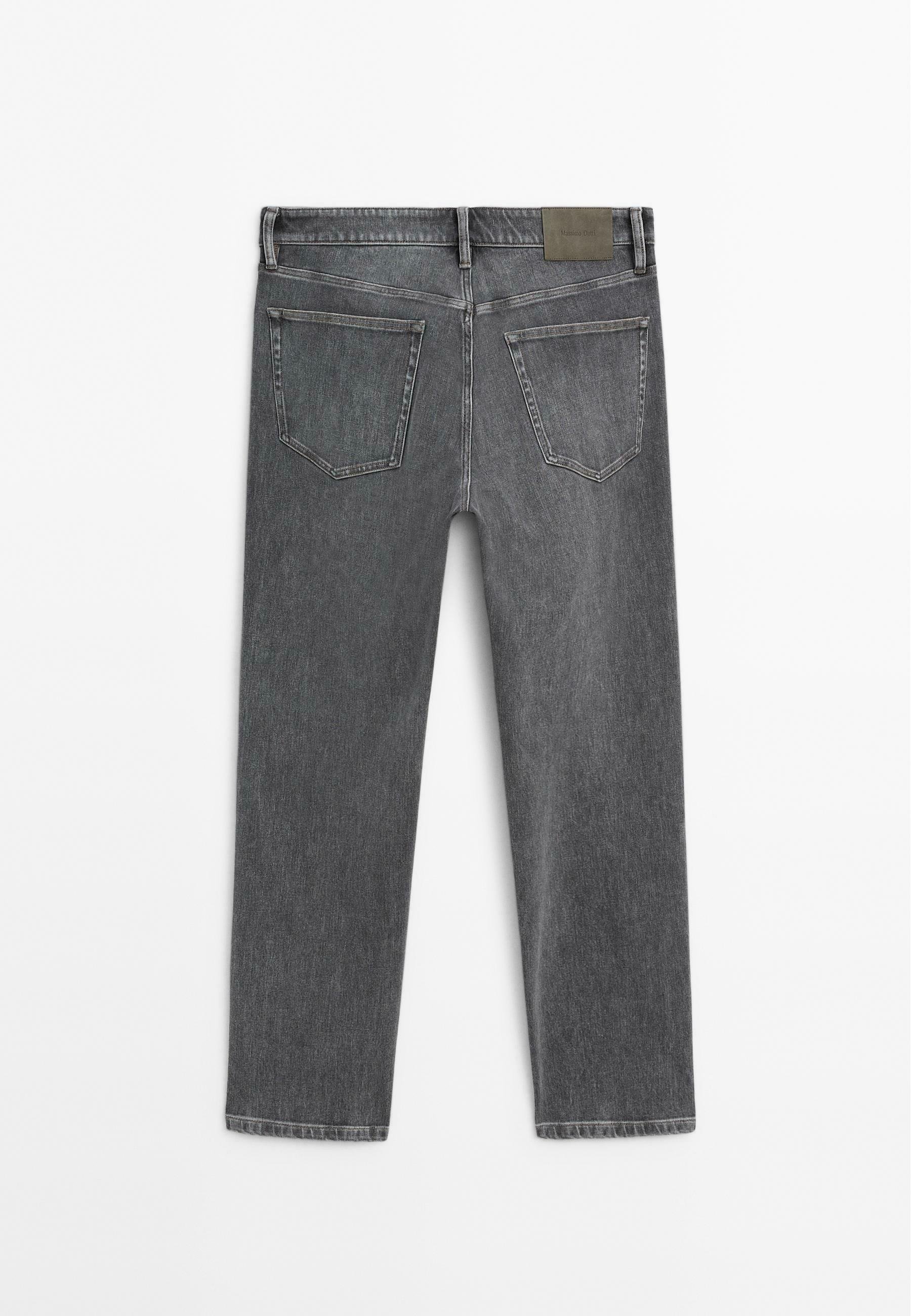 Massimo Dutti TAPERED FIT - Jeans Tapered Fit - grey