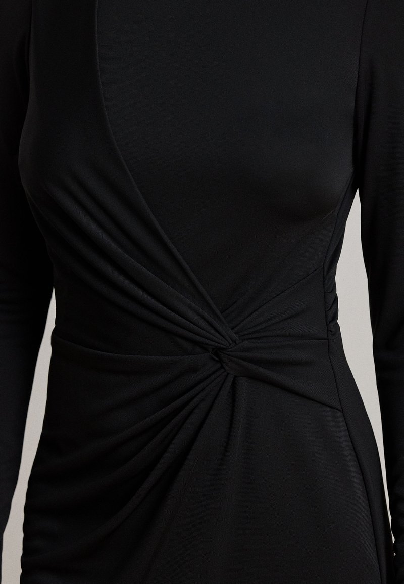 ralph lauren twisted knot jersey dress Lauren TWIST-FRONT BOATNECK - Jersey dress Orange