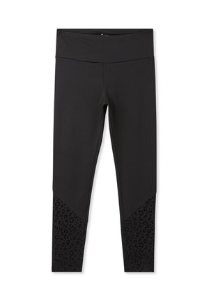 Terranova CON DETTAGLI MACULATI LUCCICANTI - Leggings - nero