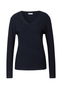 BASIC V-NECK  - Svetr - blau