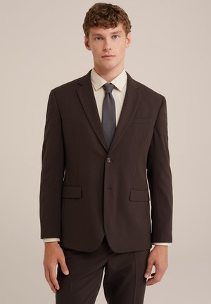 WE Fashion MET STRUCTUUR - Nyakkendő - brown