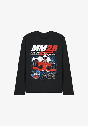 Disney, MICKEY MOUSE RACING CHEQUERED - Long sleeved top - black