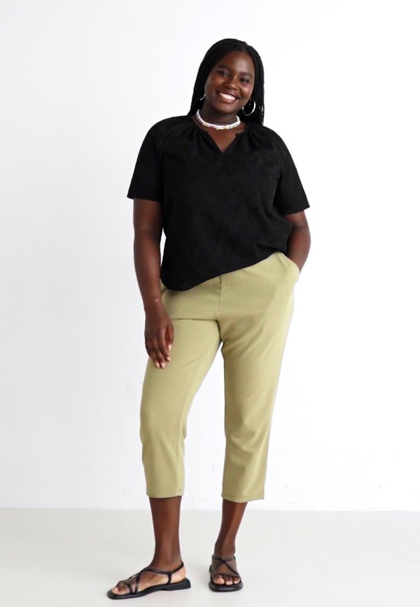 CARSANIA PULL UP PANT  - Trousers - mermaid4