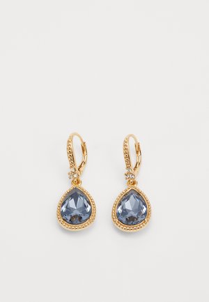 STONE TEARDROP - Earrings - gold-coloured/blue