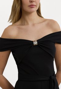 Lauren Ralph Lauren BELTED JERSEY OFF THE SHOULDER JUMPSUIT - Haalari - black
