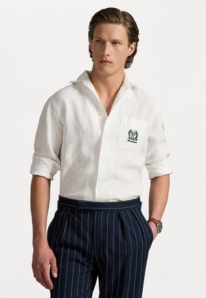 WIMBLEDON EMBROIDERED SHIRT - Button down-skjorte - white