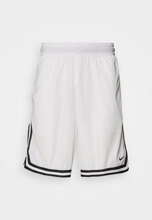 Hvide atletiske shorts med mesh tekstur, elastisk talje og sorte side striber. Har et lille sort logo på kanten.