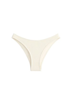 OYSHO, MEDIUM-COVERAGE U-CUT CRINKLE BIKINI BRIEFS - Donji dijelovi bikinija - stone