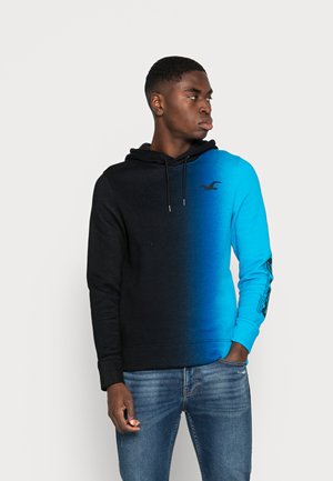 Collegepaita - black/blue ombre