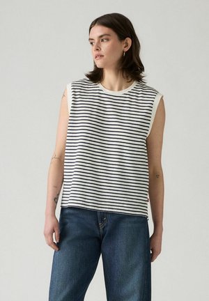 BOXY FOREVER TRIBLEND. - Basic T-shirt - emmi stripe peacoat-0018