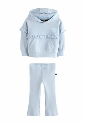LOVER FRILL AND FLARED SET - Hoodie - light blue