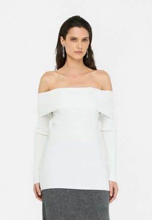 LIU JO OFF THE SHOULDER  - Svetr - white
