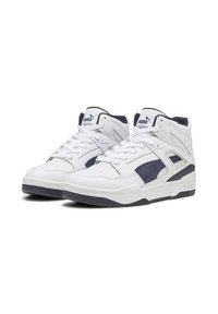 Puma SLIPSTREAM HI LTH - Vysoké tenisky - white/new navy