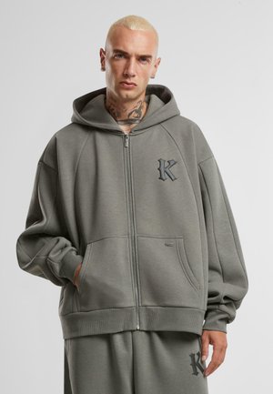 Karl Kani BOXY  - Užtrauktuku užsegamas treningas - grey