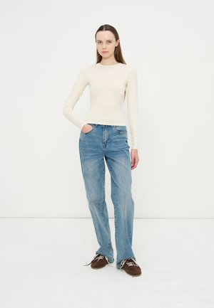 Even&Odd by Zalando, 3 PACK - Μπλούζα με μακριά μανίκια - egret/light grey melange/black