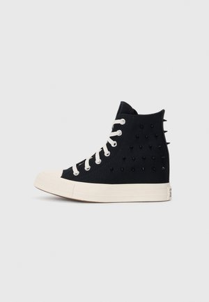 CHUCK TAYLOR ALL STAR WEDGE - Kõrge servaga tossud - black/egret/brown