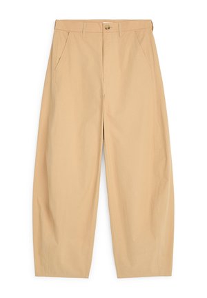 ARKET, ARKET BARREL-LEG TROUSERS - Pantalon classique - beige melange