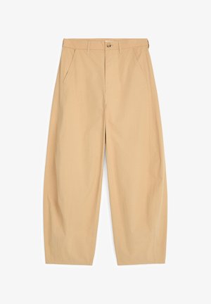 ARKET, ARKET BARREL-LEG TROUSERS - Pantalon classique - beige melange