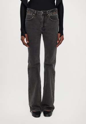 SOHO PIERCED SHADOW - Bootcut jeans - black