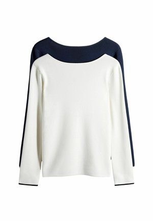 REGULAR FIT  2 PACK  - Bluză cu mânecă lungă - ecru navy blue