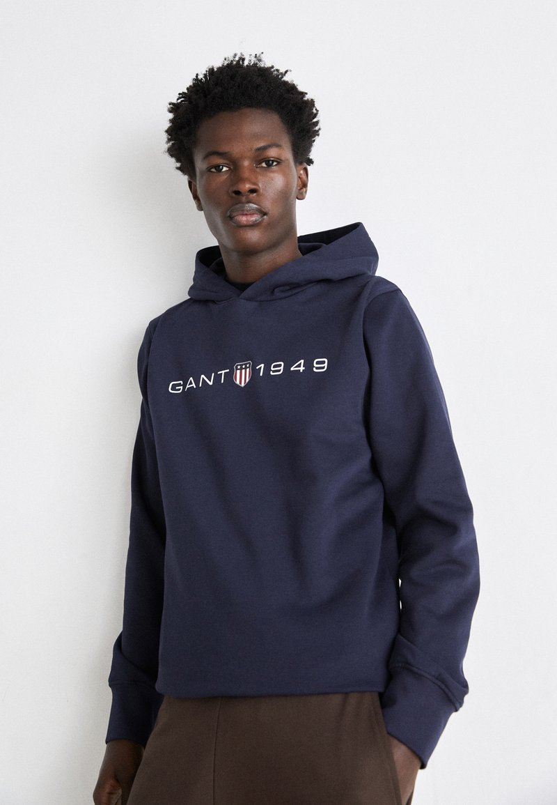 GANT Felpa con cappuccio - evening blue