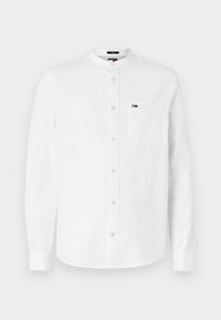 LINEN MIX BAND COLLAR - Camicia - ecru